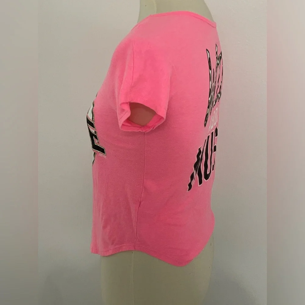 * Justice Pink Dance Top * Size 12‎ * Wild About Music *